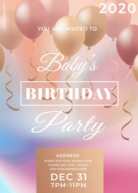 气球液态创意艺术海报