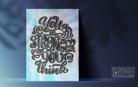 字体 样式3D液体艺术样机