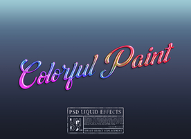 字体 样式3D液体艺术样机