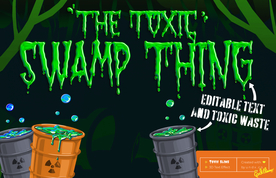 字体 样式3D液体艺术样机