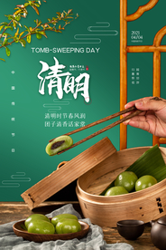 清明节气传统活动宣传海报素材