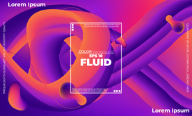 抽象彩色元素渐变时尚海报图片