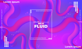 抽象彩色元素渐变时尚海报图片