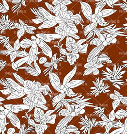 印花 花卉  高清分层 匹印