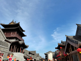 中式传统仿古历史老建筑古城