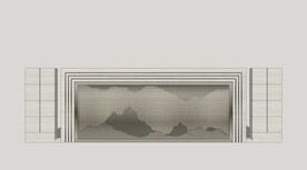 现代景墙围墙