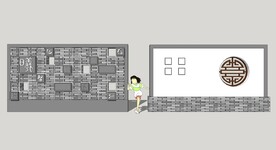 灰砖围墙