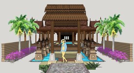东南亚风格度假酒店