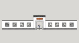 新中式围墙