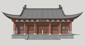 中式寺庙建筑