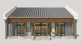 新中式商业街建筑