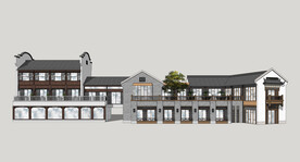 新中式商业街建筑