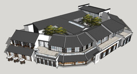新中式商业街建筑