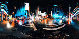 曼哈顿之夜夜景HDRI贴图