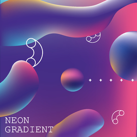 抽象彩色元素渐变时尚海报图片