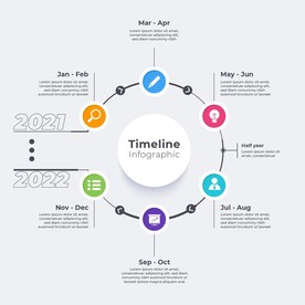 信息图模板 流程