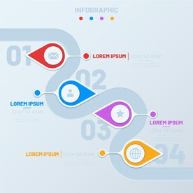 信息图模板 流程