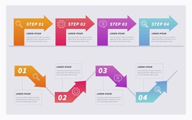 信息图模板 流程