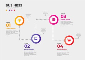 信息图模板 流程