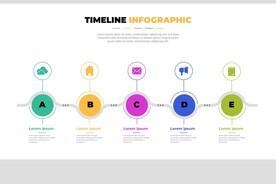 信息图模板 流程