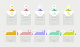 信息图模板 流程