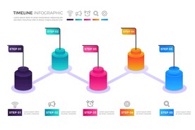 信息图模板 流程