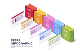 信息图模板 流程