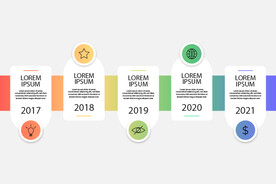 信息图模板 流程