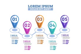 信息图模板 流程