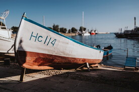 渔船停泊 码头 旧 镇