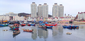 大连渔人码头渔港美景