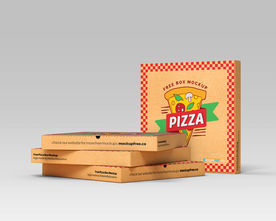 披萨盒样机