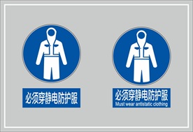 必须穿静电防护服