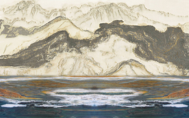 山水画 中式背景墙 装饰画 新