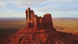 短视频素材航拍丘陵山顶