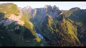 航拍远山企业宣传片视频素材