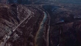 山区蜿蜒的道路视频素材