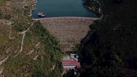 航拍水电站视频素材