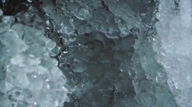 高清4K视频冰川融化成水