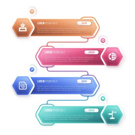 信息图模板 流程