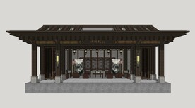 新中式廊架