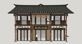 乡村木构民居建筑