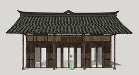 乡村木构民居建筑