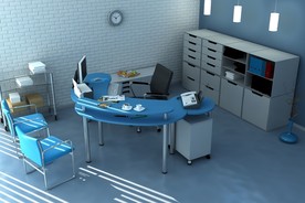 c4d模型办公室接待室