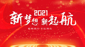 2021新梦想新起航年会展板