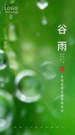 谷雨摄影图海报