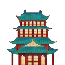 黄鹤楼古代塔元素