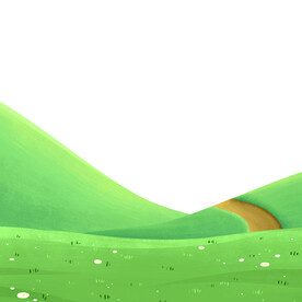 卡通插画草地元素
