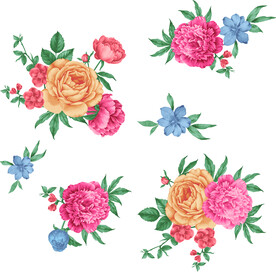 手绘花