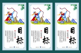 校园文化教育宣传展板 目标规划